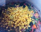 A picture of step 3 of Dal Palak.