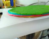 Foto langkah ke 6 dari resep Rainbow Bagel with cream cheese.