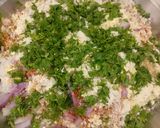 A picture of step 3 of Flattened rice or poha thalipeeth.