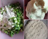A picture of step 1 of Jowar Spring Onion Garlic Rotla.