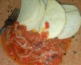 A picture of step 6 of Fried Yam and Sauce.