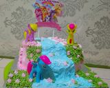 Foto langkah ke 4 dari resep Kue ulang tahun little pony.