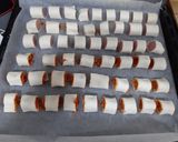 Foto del paso 5 de la receta: Mini-hojaldres de chistorra, salchicha.