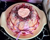 Une image de l'étape 5 de Charlotte framboises saint Valentin aux biscuits de Reims.