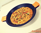 Foto del paso 4 de la receta: Arroz con pechuga de pollo y pimientos (arroz con poco que sabe a mucho)