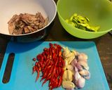 Foto langkah ke 1 dari resep Cumi asin pete.