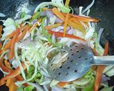 A picture of step 7 of Veg Hakka Noodles.