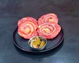A picture of step 8 of Pinwheel Beetroot Pulp Poori.