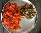 A picture of step 2 of Punjabi Paneer stuffed Capsicum in Red Gravy.