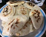 A picture of step 4 of Tlacoyos Stuffed with Quesillo.