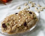 A picture of step 5 of Rava banana halwa.