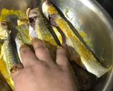 A picture of step 1 of Parshe (Fish) Fry.