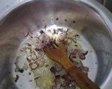 A picture of step 6 of Tumeric rice with sausages, egg curry and salad.