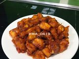 Gà sốt chua cay hàn quốc mukbang 🍗🍮