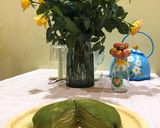 Hình bước làm 14 của món Crepe trà xanh