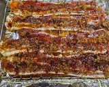 A picture of step 3 of Hot honey Candy BACON 🥓.