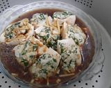 Foto langkah ke 5 dari resep Tahu Kukus Bayam.