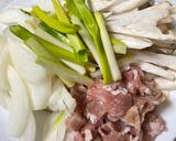 簡易洋蔥杏鮑菇炒豬肉的食譜步驟1照片