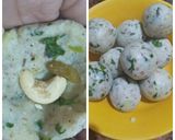 A picture of step 2 of Sabudana vada.