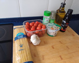 Foto del paso 1 de la receta: Tallarines con burrata