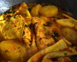 A picture of step 9 of Bengali Potato Omelette Curry.