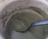 A picture of step 2 of Ewedu with frozen molokhia.