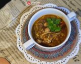 صورة لخطوة 1 من وصفة شوربة العدس البني مع الدجاج /أو قطع اللحم 🍲