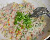 Foto langkah ke 6 dari resep Roti Tawar Goreng isi Ragout.