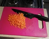 A picture of step 2 of Arroz chaufán.