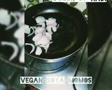 A picture of step 2 of Vegan cheesy momo.