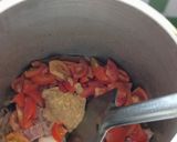 A picture of step 5 of Mutton with Guar Beans.
