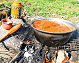صورة لخطوة 3 من وصفة برغل على بندورة بالقاورما على الحطب