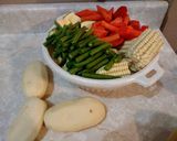 A picture of step 1 of Beef Stew (Cocido or Caldo de Res).