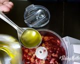 A picture of step 4 of Beetroot Hummus.