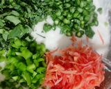 A picture of step 2 of Suji poha instant handvo.