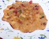 A picture of step 1 of Suji chilla.