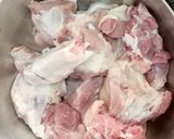 A picture of step 1 of Manshor Jhol / Mutton Bhat.