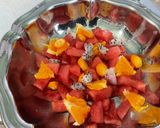 Une image de l'étape 9 de Salade multicolore à la pastèque et melon d'Espagne.