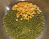 A picture of step 1 of Sabut Green moong oats dosa.