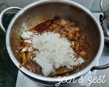 A picture of step 3 of Soya Chunks Pulao.