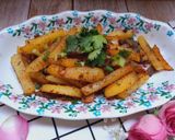Hình bước làm 2 của món Bò xào khoai tây
