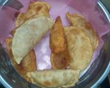 A picture of step 17 of North indian  gujiya in bengali style.