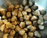A picture of step 4 of Sloppy Joes with Meatballs.
