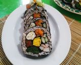Foto langkah ke 8 dari resep 🌸Kkott gimbab / gimbab bunga🌸 kimbab korea.