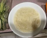 蝦仁素麵黃瓜捲（無油料理）的食譜步驟2照片