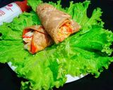 A picture of step 4 of Tikka Paratha Roll.
