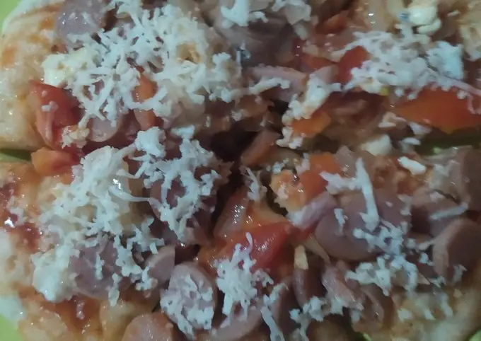 Langkah-langkah untuk membuat Resep Pizza rumahan simpel tanpa open