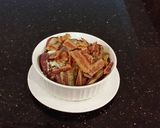 A picture of step 8 of Potato and Onion Crisp Topped Slices.