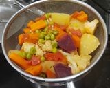 A picture of step 2 of Beetroot Pav Bhaji.
