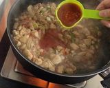 A picture of step 5 of Chicken Vegetable Spaghetti Stir Fry.